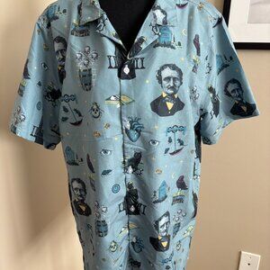 Edgar Allen Poe Button Down Shirt
